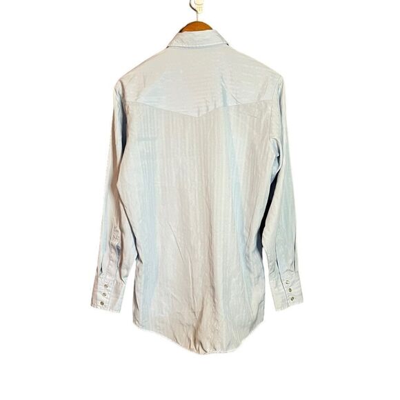 3 for $30 Fly cattleman light blue snap button shirt - Picture 7 of 8